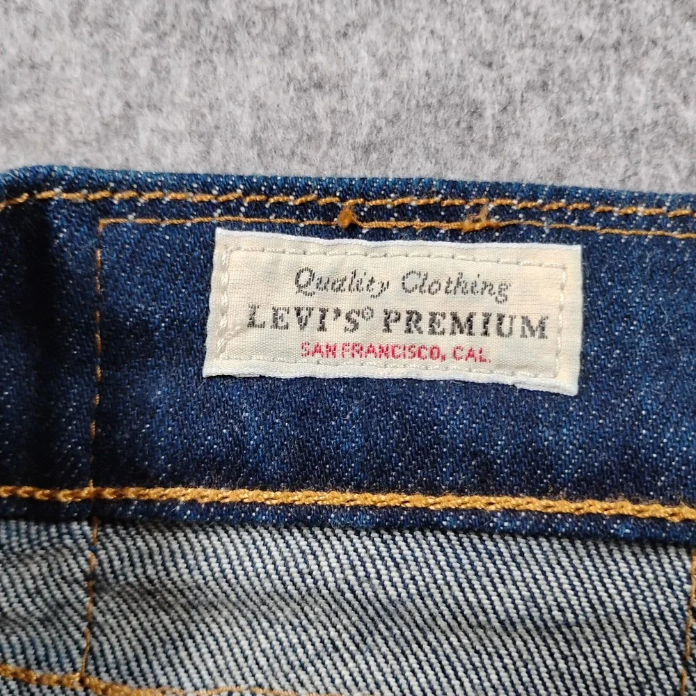 Levi's 511 Selvedge Slim Fit Men's Blue Jeans Size W34 L30 Denim Premium Pants